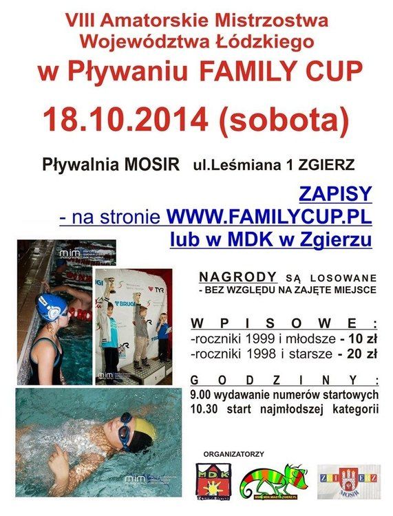 VIII Amatorskie Mistrzostwa Województwa Łódzkiego w Pływaniu Family Cup14
